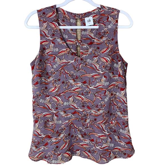 Cabi 3611 Good Luck Blouse Sleeveless Tank Top Size Small - Picture 1 of 8